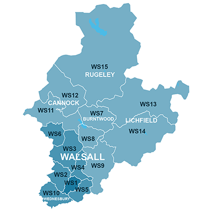 Walsall Map (House Sale Data)